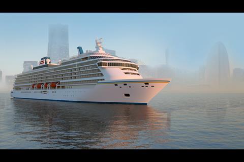 NYK Group’s newbuild, a rare example of a Japanese order at a European yard. (credit: Meyer Werft).